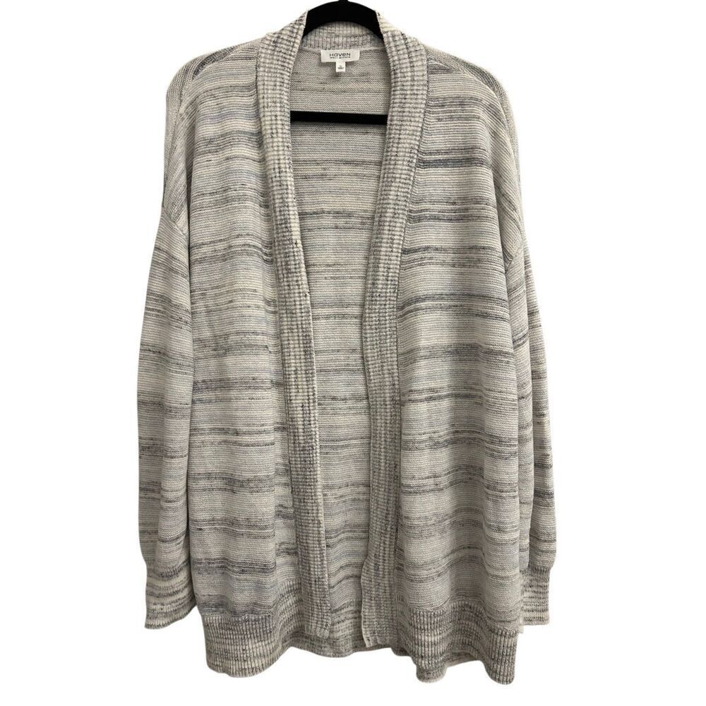 Haven Well Within Organic Cotton Open Cardigan size XL Sustainable Neutral Cozy